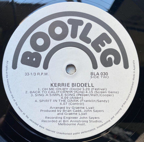 Kerrie Biddell : Kerrie Biddell (LP, RE)