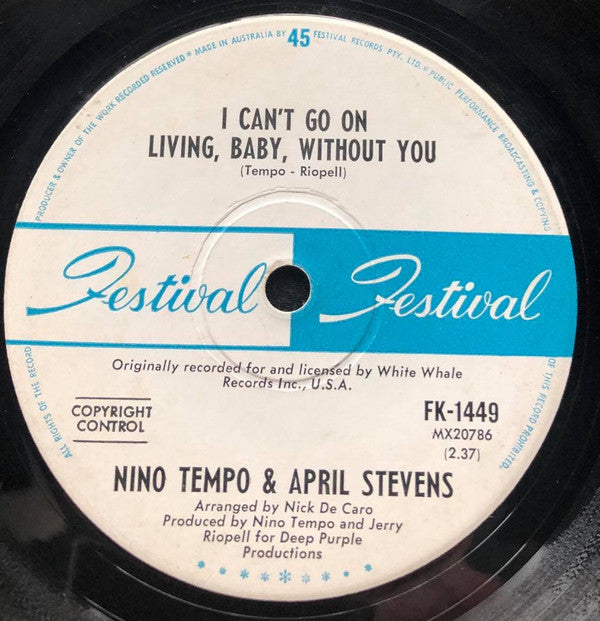 Nino Tempo & April Stevens : All Strung Out (7")