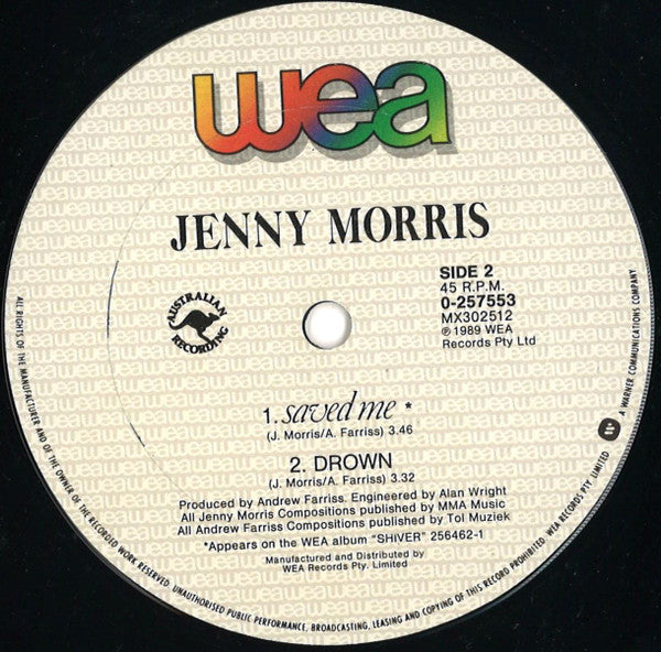 Jenny Morris : Saved Me (12", Single)