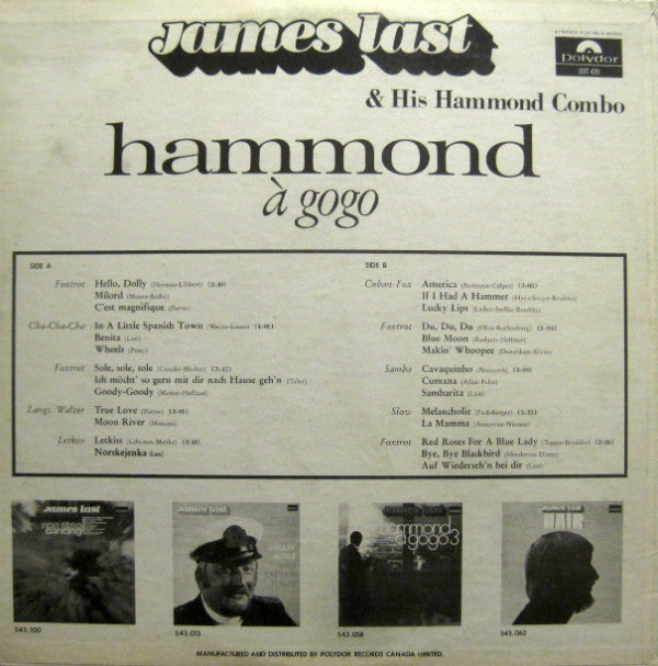 James Last & His Hammond Bar Combo : Hammond À Gogo (LP)