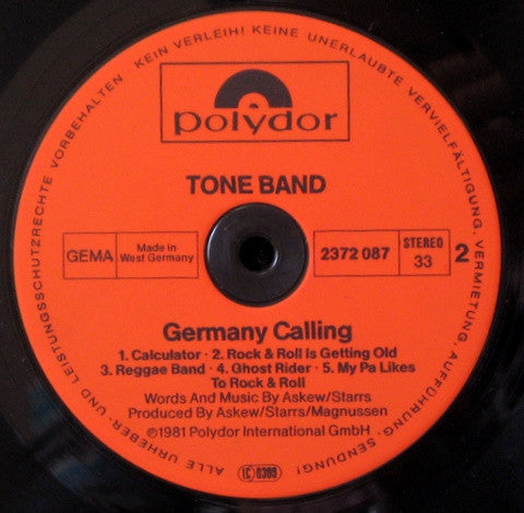 Tone Band : Germany Calling (LP, Album)