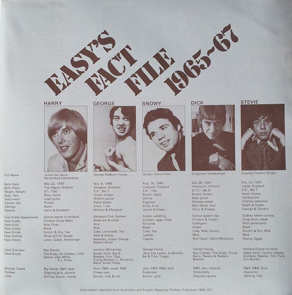 The Easybeats : Absolute Anthology 1965 To 1969 (2xLP, Comp, RP)