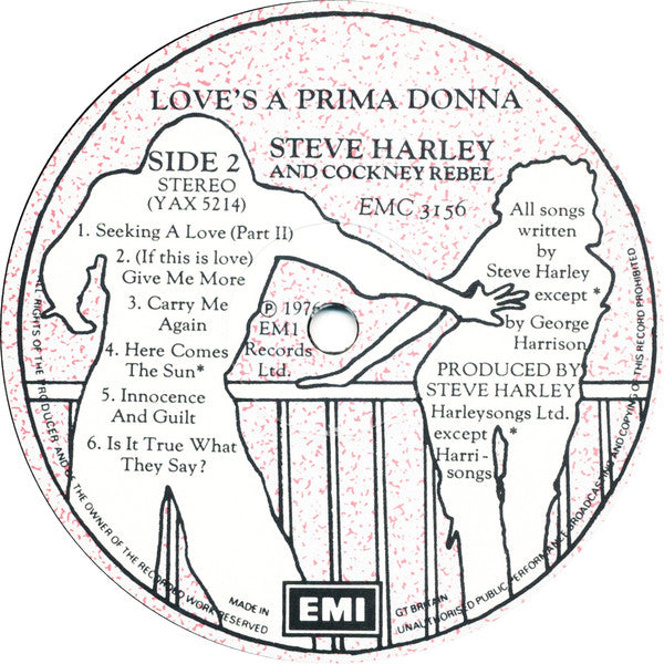 Steve Harley & Cockney Rebel : Love's A Prima Donna (LP, Album)