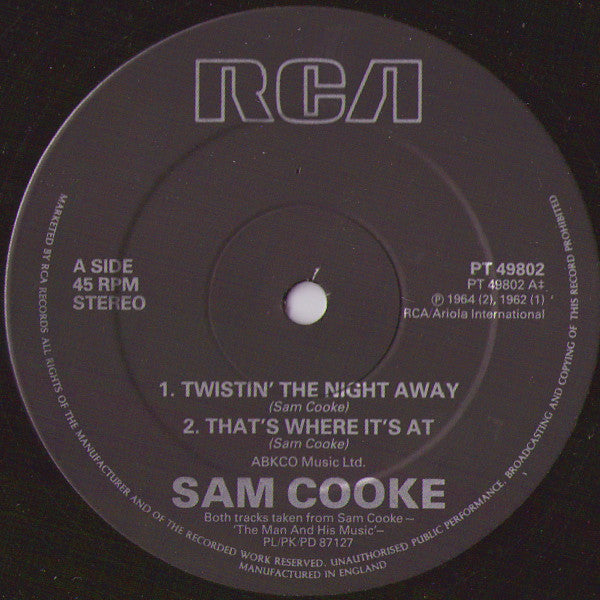 Sam Cooke : Twistin' The Night Away (12")