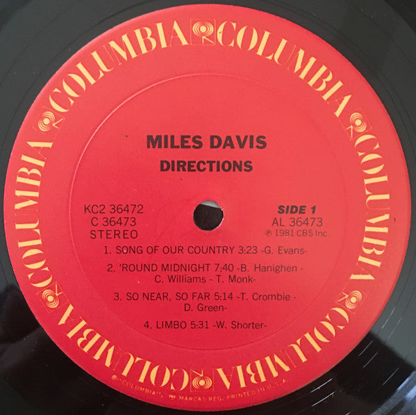 Miles Davis : Directions (2xLP, Album, Comp)