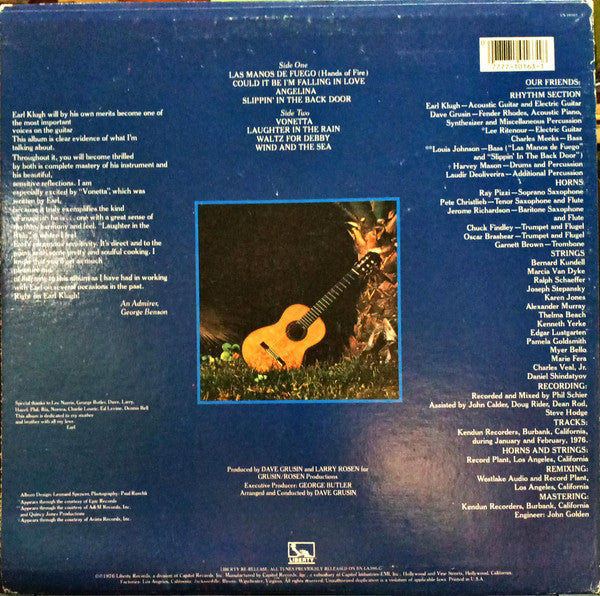 Earl Klugh : Earl Klugh (LP, Album, RE)