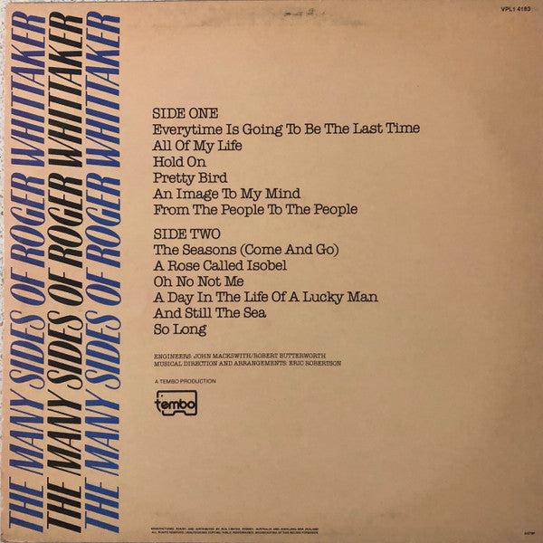 Roger Whittaker : The Many Sides Of Roger Whittaker (LP, Album, )