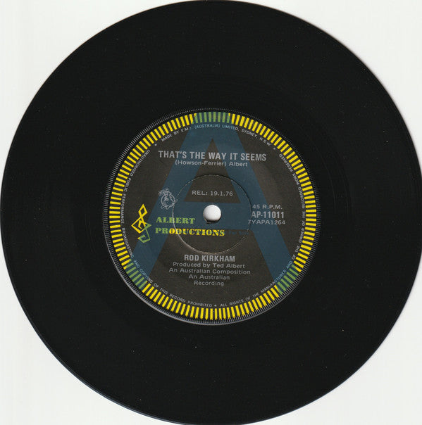 Rod Kirkham : That's The Way It Seems (7", Single, Promo)