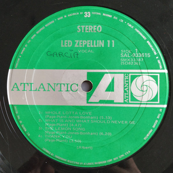 Led Zeppelin : Led Zeppelin II (LP, Album, M/Print, Gat)