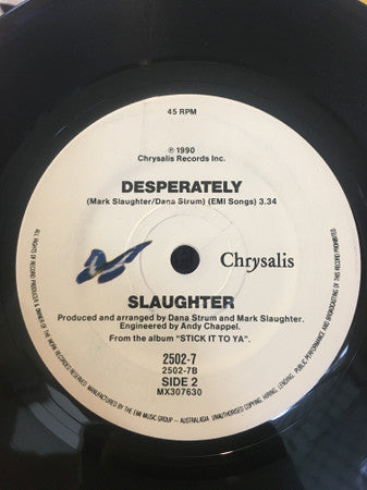 Slaughter : Fly To The Angels (7", Single)