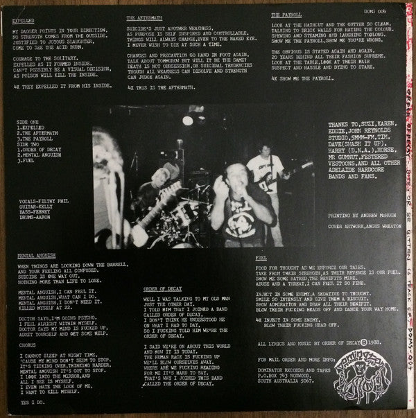 Order Of Decay : Bite Or Be Bitten (7", EP)