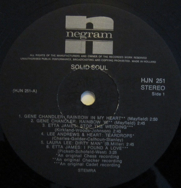 Various : Solid Soul (LP, Comp)