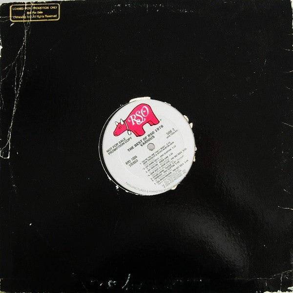 Various : The Best Of RSO 1978 (LP, Comp, Promo, Ter)