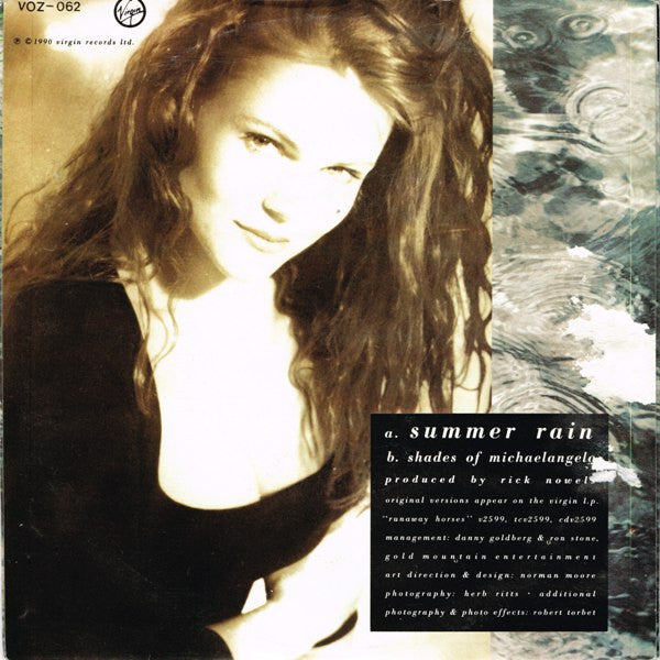 Belinda Carlisle : Summer Rain (7", Single, Pic)