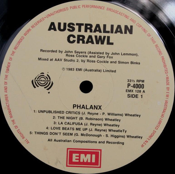 Australian Crawl : Phalanx (LP, Gat)