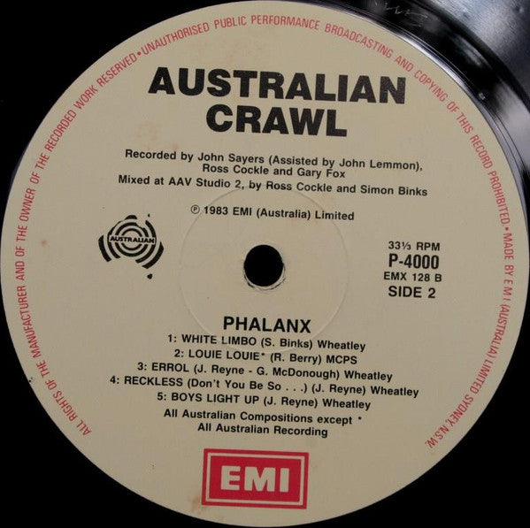 Australian Crawl : Phalanx (LP, Gat)