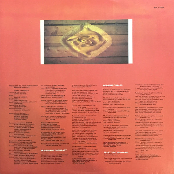 John Denver : Seasons Of The Heart (LP, Album, Gat)