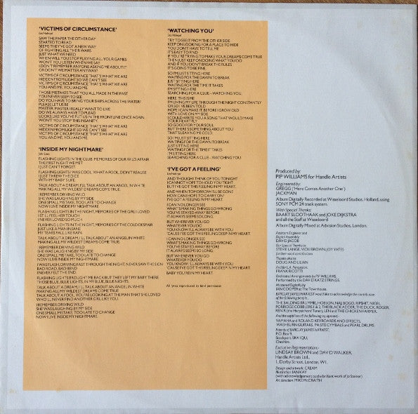 Barclay James Harvest : Victims Of Circumstance (LP, Album)