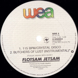 Flotsam Jetsam : 100% One Second Love (12")