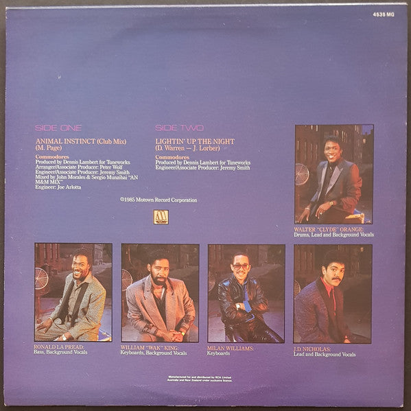 Commodores : Animal Instinct (12", Single)