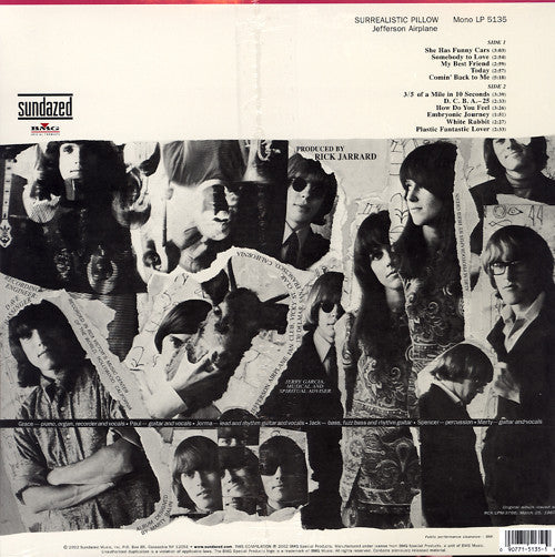 Jefferson Airplane : Surrealistic Pillow (LP, Album, Mono, RE, RP, Wes)
