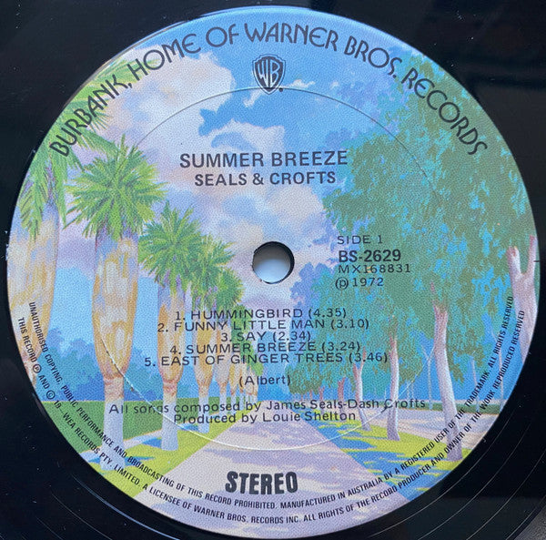 Seals & Crofts : Summer Breeze (LP, Album, RE)