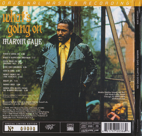 Marvin Gaye : What's Going On (SACD, Hybrid, Album, Ltd, Num, RE, RM, S/Edition)
