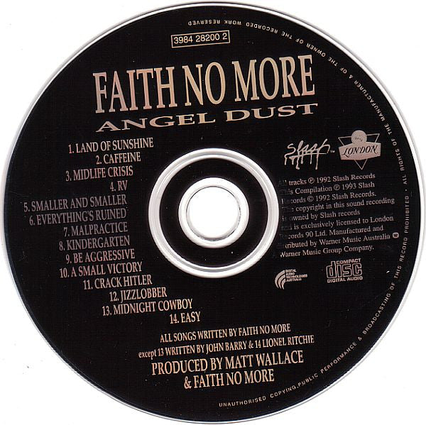 Faith No More : Angel Dust (CD, Album, RE)