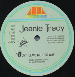 Jeanie Tracy : Don't Leave Me This Way (12")