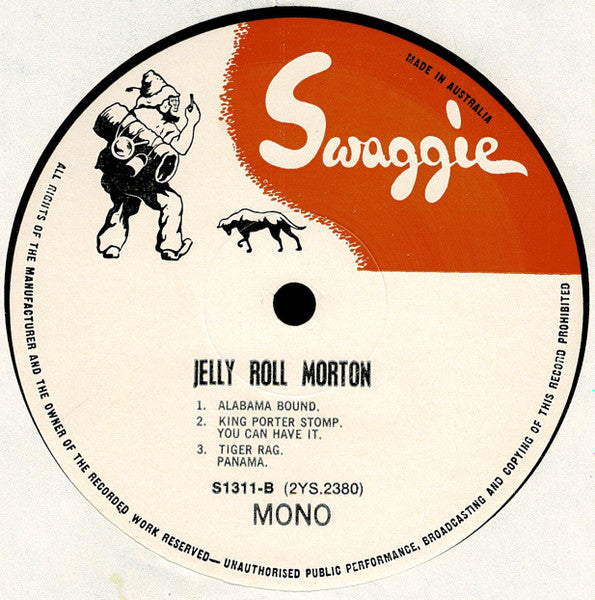 Jelly Roll Morton : The Library Of Congress Recordings Volume One (LP, Album, Mono)