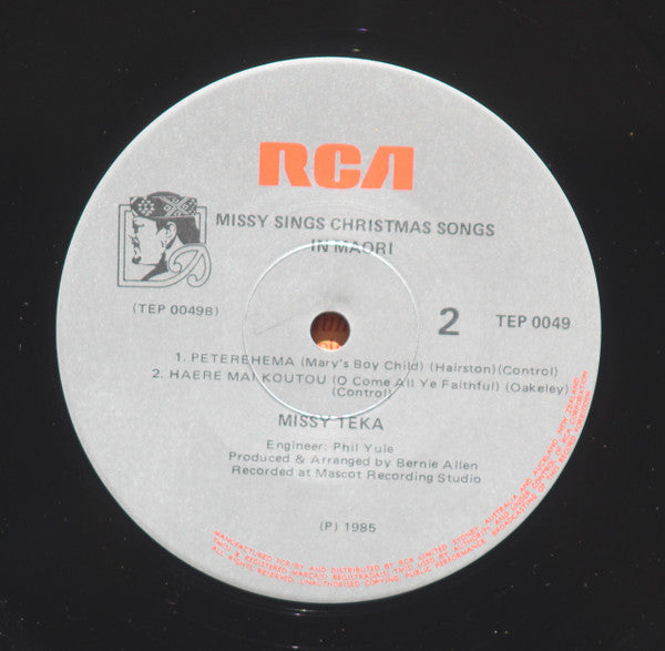Missy Teka : Christmas Carols Sung In Maori (12", EP)