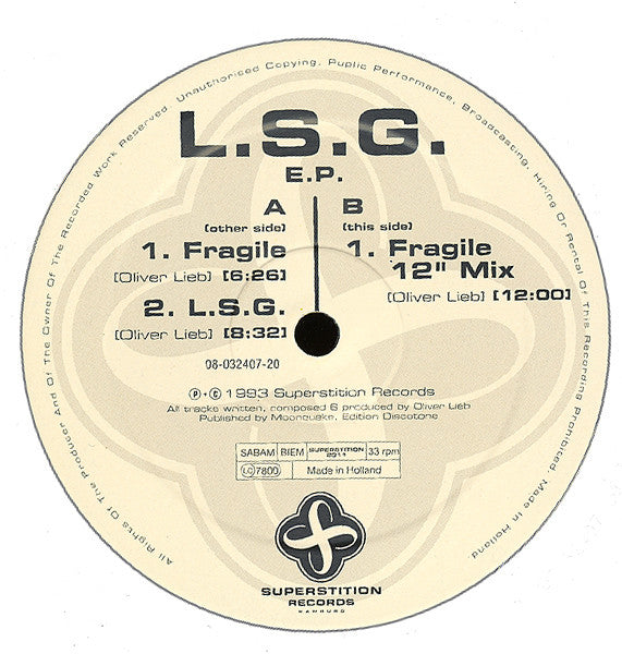 L.S.G. : E.P. (12", EP)