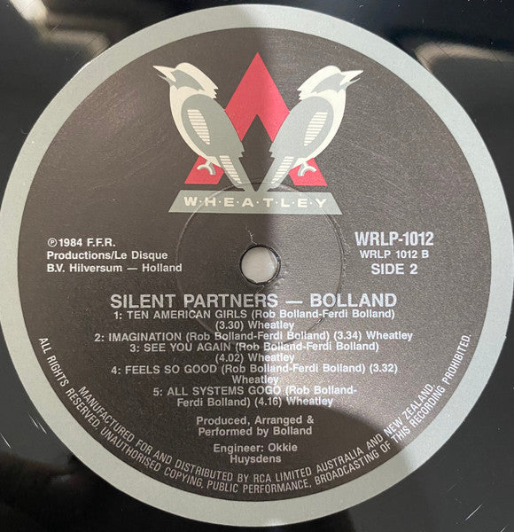 Bolland & Bolland : Silent Partners (LP, Album)