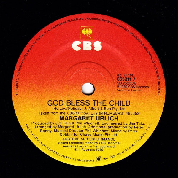 Margaret Urlich : Escaping (7", Single, Pic)