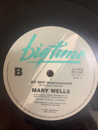 Mary Wells : My Guy (7", Single)