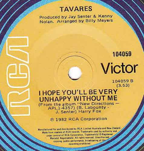 Tavares : A Penny For Your Thoughts (7", Single)
