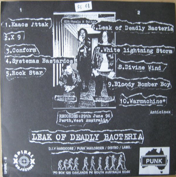 Nailed Down : Leak Of Deadly Bacteria (7")