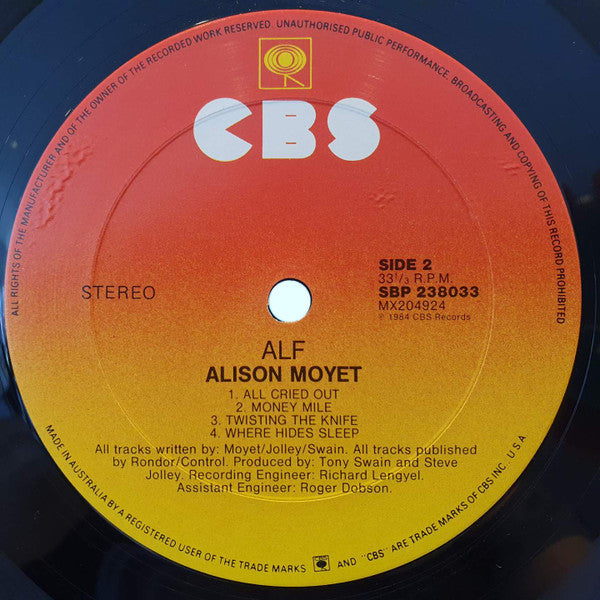 Alison Moyet : Alf (LP, Album, RE)