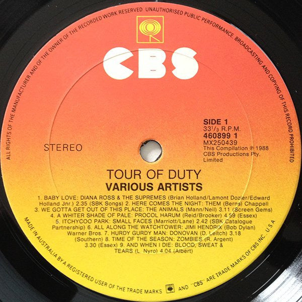 Various : Tour Of Duty (LP, Comp)
