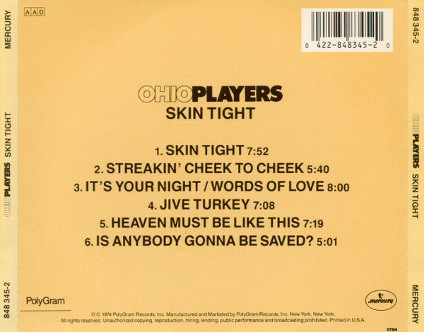 Ohio Players : Skin Tight (CD, Album, RE)