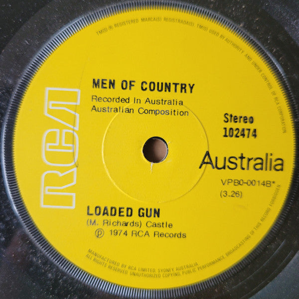 Men Of Country : Heavy On My Mind (7", Single)