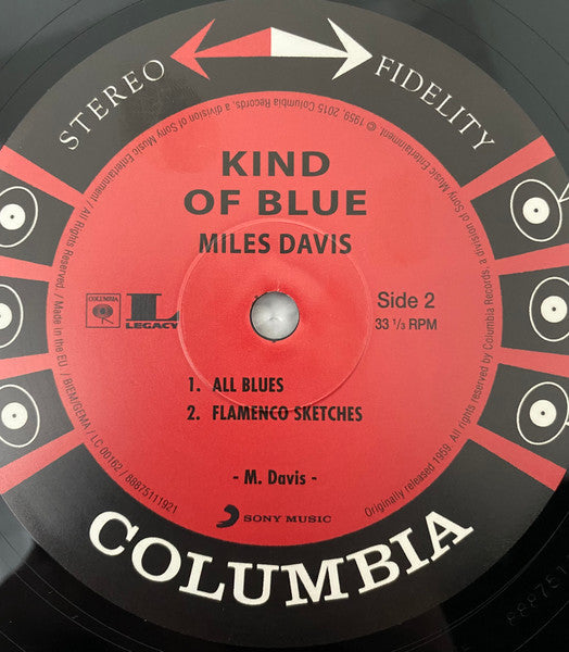 Miles Davis : Kind Of Blue (LP, Album, RE, 180)