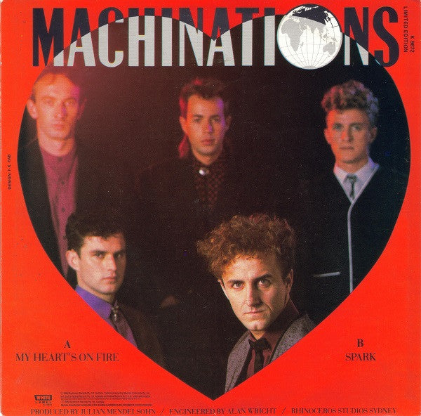 Machinations : My Heart's On Fire (7", Single, Ltd)