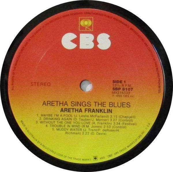 Aretha Franklin : Aretha Sings The Blues (LP, Album, Comp)