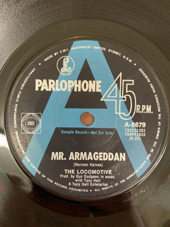 Locomotive (3) : Mr. Armageddan (7", Single, Promo)