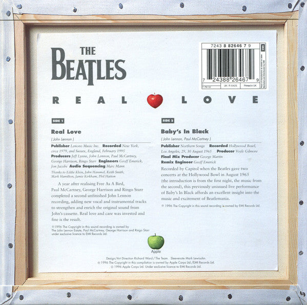 The Beatles : Real Love (7", Single)