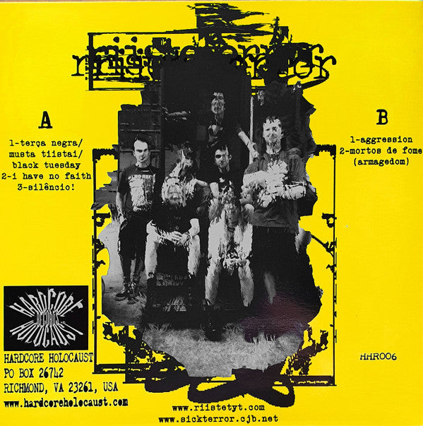 Riisteterror : Tääbajärä Härdcöre (7", EP)