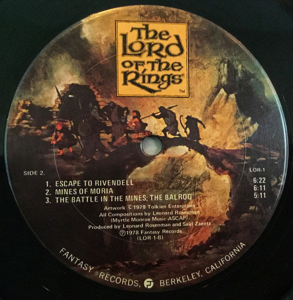 Leonard Rosenman : The Lord Of The Rings (2xLP, Album, Gat)