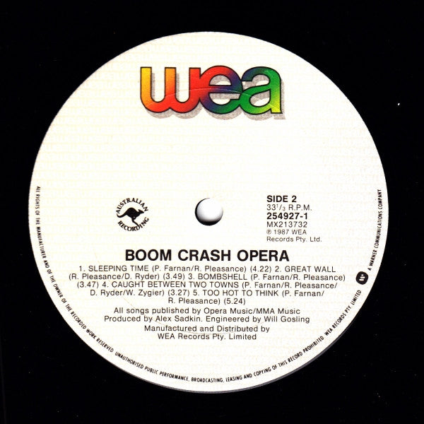 Boom Crash Opera : Boom Crash Opera (LP, Album)