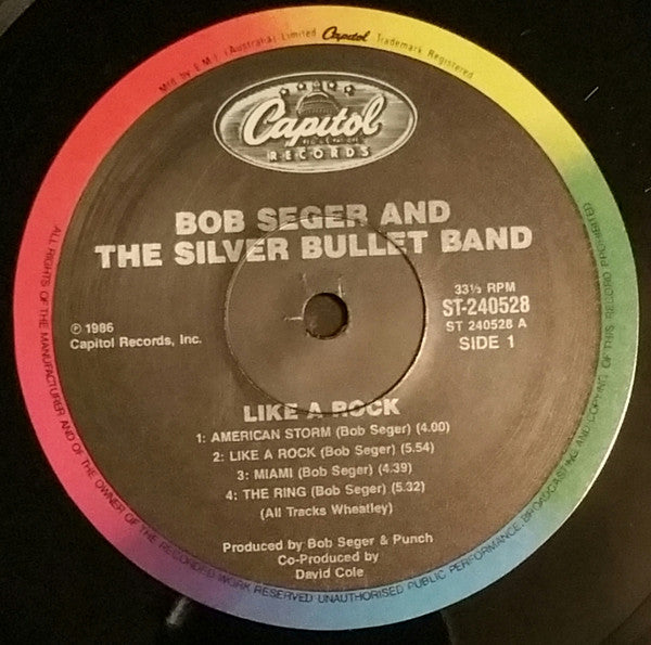 Bob Seger And The Silver Bullet Band : Like A Rock (LP, Album)